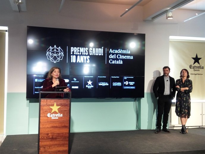 I.Passola, A,Brandemühl i N.Novas, en les nominacions Gaudí