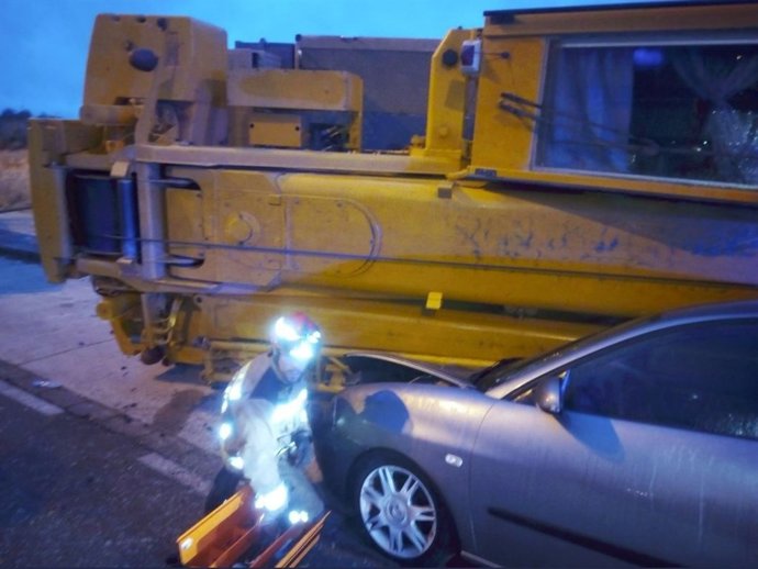 Uno de los vehículos afectados