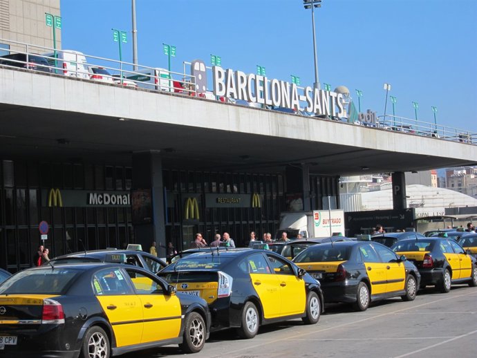 Estación Sants Taxis Renfe Adif