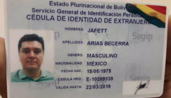 Carnet de identidad falso utilizado por "Chepa"