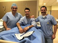 El gimnasta Rubén López, operado con éxito de su hombro derecho en Clínica CEMTRO