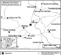 El terremoto de Baena se ha producido a tres kilómetros de donde ya hubo otro en 2016