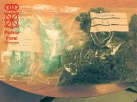 La Policía Foral detiene a dos personas en Tudela por tráfico de drogas