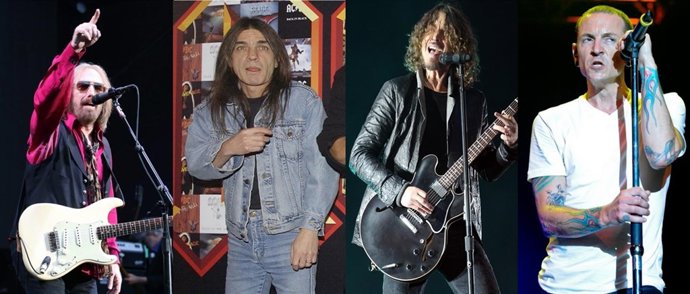 TOM PETTY, MALCOLM YOUNG, CHRIS CORNELL Y CHESTER BENNINGTON
