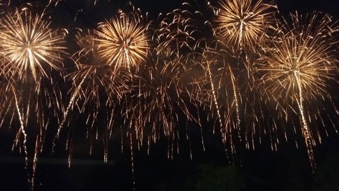 Fuegos artificiales del Castell de l'Olla