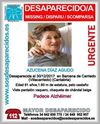 Localizada en buen estado la mujer de 81 años desaparecida en Villacarriedo 