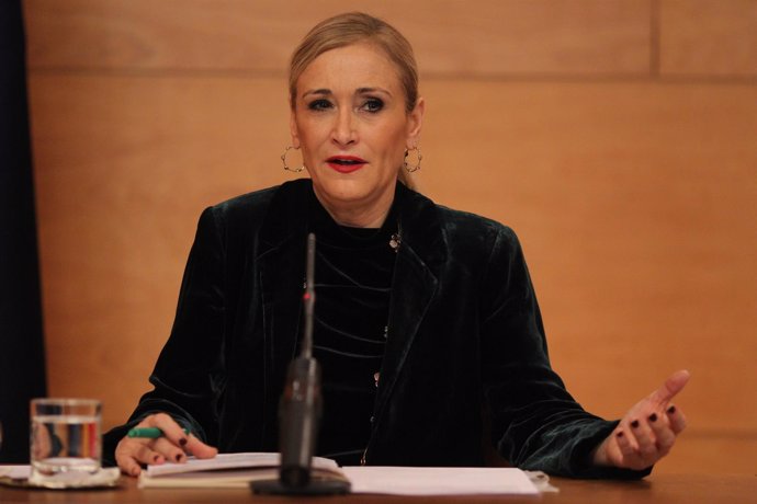 Cristina Cifuentes en rueda de prensa tras el Consejo de Gobierno