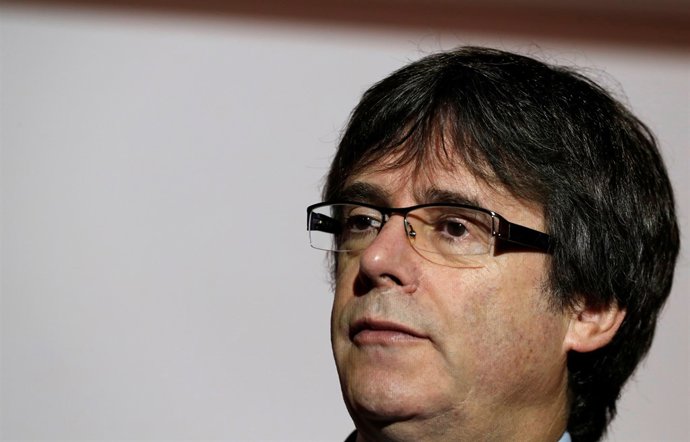 Puigdemont habla desde Bruselas durante las elecciones catalanas del 21-D