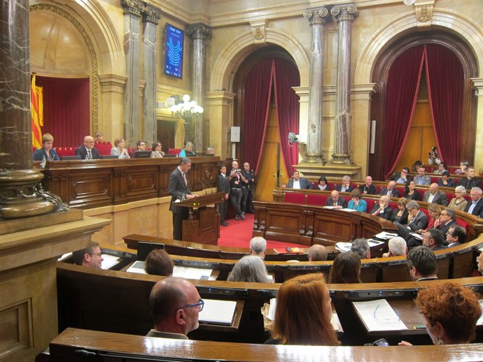 Xavier García Albiol (PP) en el ple del Parlament