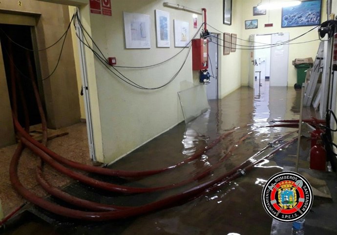 Inundación en el Edificio de Ministerios 