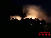 Controlado el  incendio forestal declarado el lunes en Castelldefels (Barcelona)