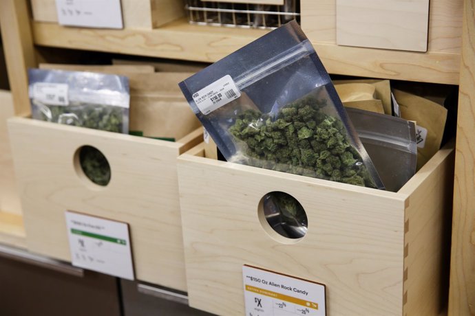 Marihuana en un dispensario de Oakland (California)
