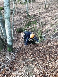 Más de 400 voluntarios se suman a la búsqueda del montañero de Berriz desaparecido en el Gorbea el pasado sábado