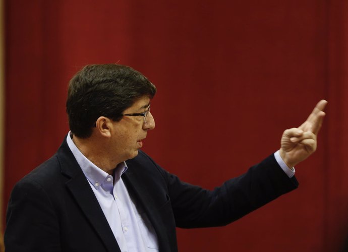 Juan Marín, hoy en el Pleno del Parlamento