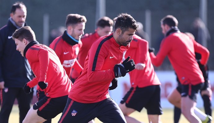 Diego Costa entrenamiento Atlético