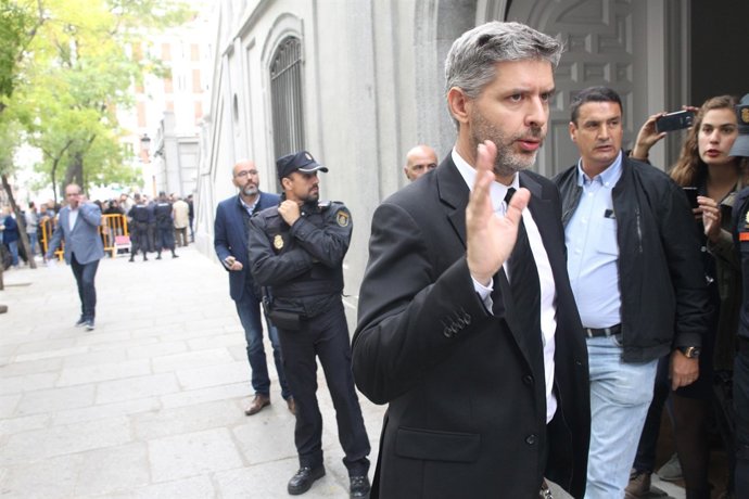 L'advocat Andreu Van Den Eynde, que representa Forcadell