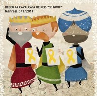 La ANC y Òmnium piden recibir de "amarillo" en Manresa a los reyes magos por los presos soberanistas