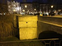 Herida tras caer desde un puente en Burgos cuando hacía malabarismos