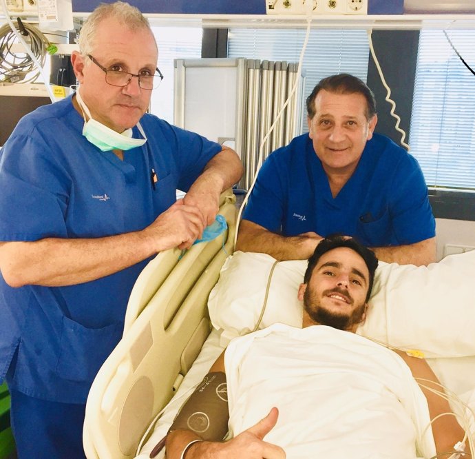 Juankar, del Málaga, operado con éxito de la rotura del cruzado