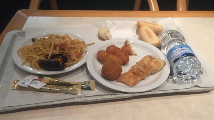 Menú de Navidad en el barco Rhapsody