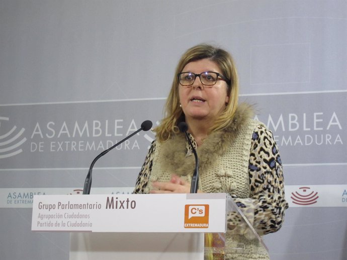 Portavoz del Grupo Parlamentario Ciudadanos, María Victoria Domínguez