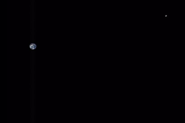 Tierra y Luna, desde la misión OSIRIS-rex
