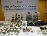 Incautados más de ocho kilos de droga, entre marihuana y hachís, en una bajera de Pamplona