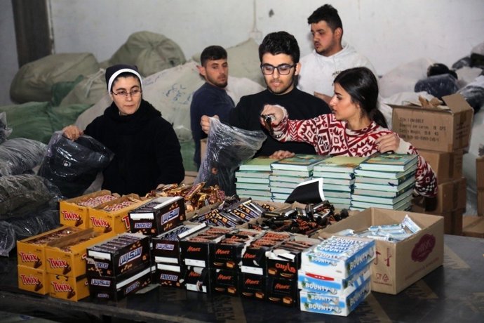 Voluntarios proyecto 'Ayúdales a volver' en Irak