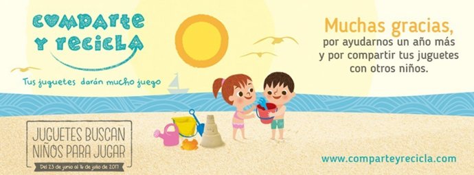 La campaña comparte y recicla