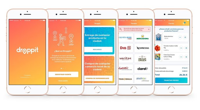 Imatge de Droppit, la nova app que porta la compra al cotxe