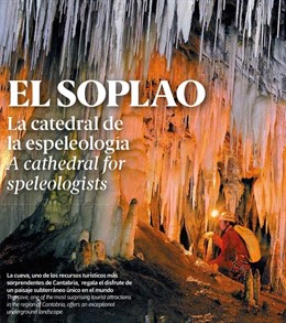 Imagen del artículo sobre El Soplao en la revista de Air Nostrum