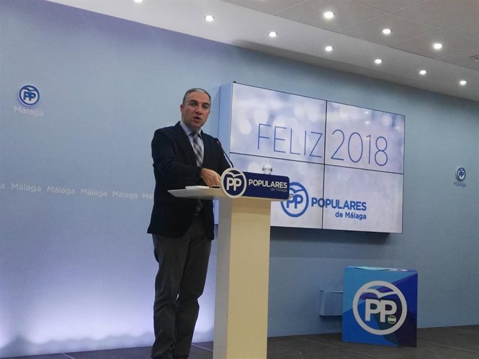 Elías Bendodo, presidente del PP de Málaga