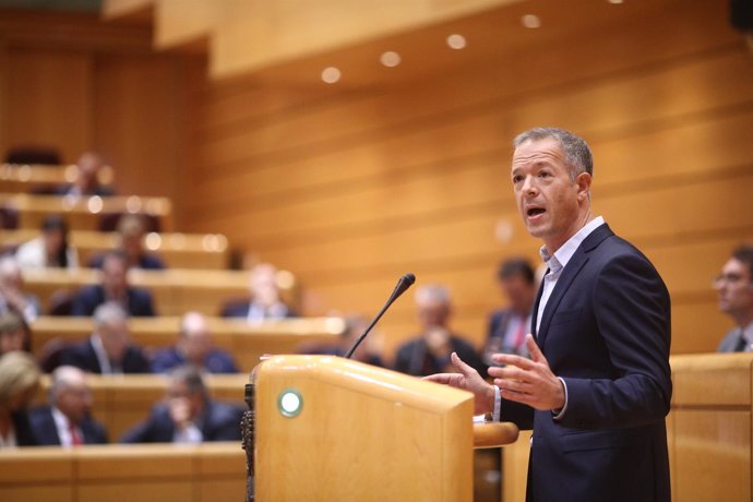 Ander Gil en la intervención en el Pleno del Senado sobre el 155