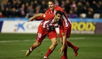 Diego Costa termina con molestias en la rodilla su debut en Lleida