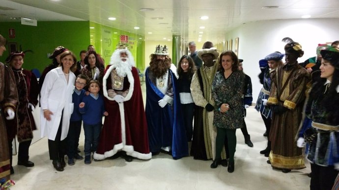 Imagen de archivo de la visita de los Reyes Magos al Hospital