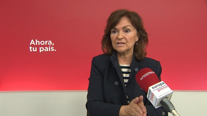 Entrevista d'Europa Press a Carmen Calvo