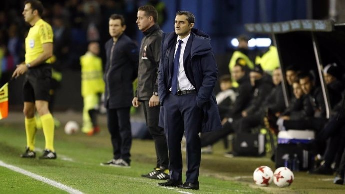 El técnico del FC Barcelona, Ernesto Valverde