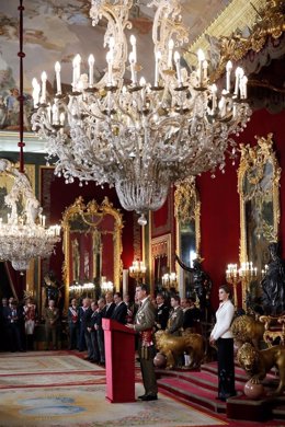 Rey Felipe VI, Letizia Ortiz,  Pascua Militar 2016 