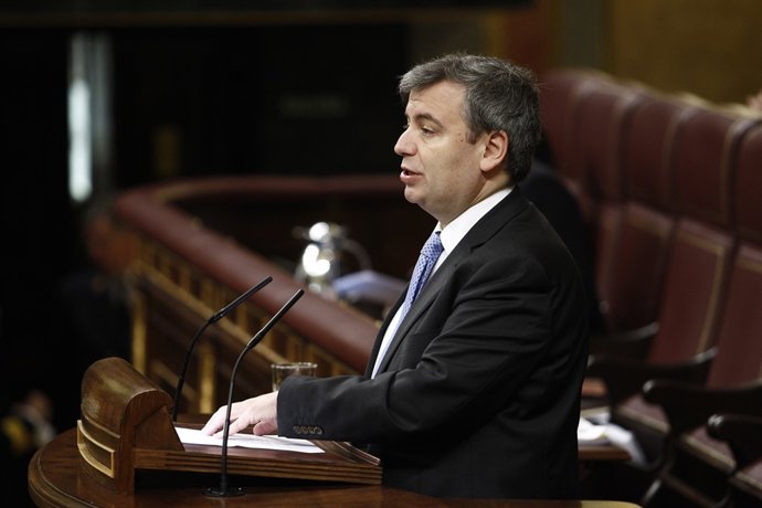 Jordi Xuclá en la tribuna de l'hemicicle del Congrés