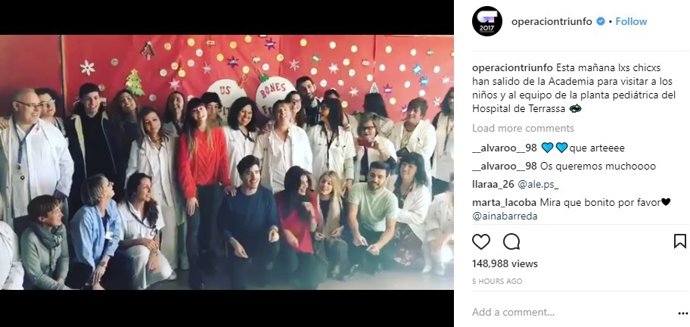 Operación triunfo instagram