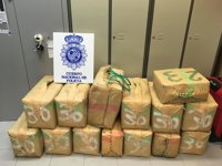 Guardia Civil y Policía Nacional intervienen en Málaga más de 54,2 toneladas de droga en 2017