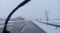 La nieve complica la circulación y obliga a restricciones en la A-67