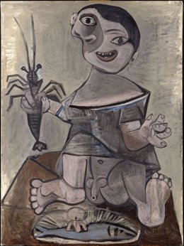 Pintura de Picasso 'Nen amb llangosta'