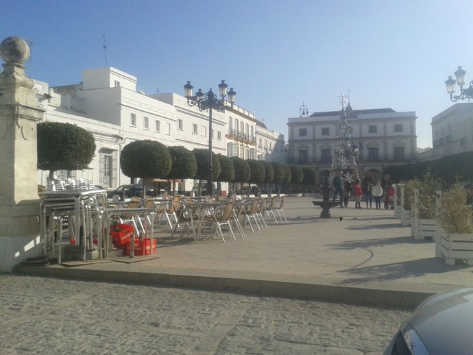 Imagen de la plaza del Ayuntamiento de Medina Sidonia