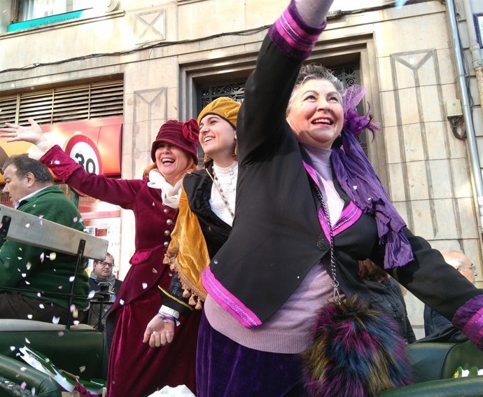 Libertad, Igualdad y Fraternidad al inicio del desfile