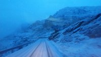 Varios rescatados de un autobús que se salió de la carretera por la nieve en El Burgo (Málaga)