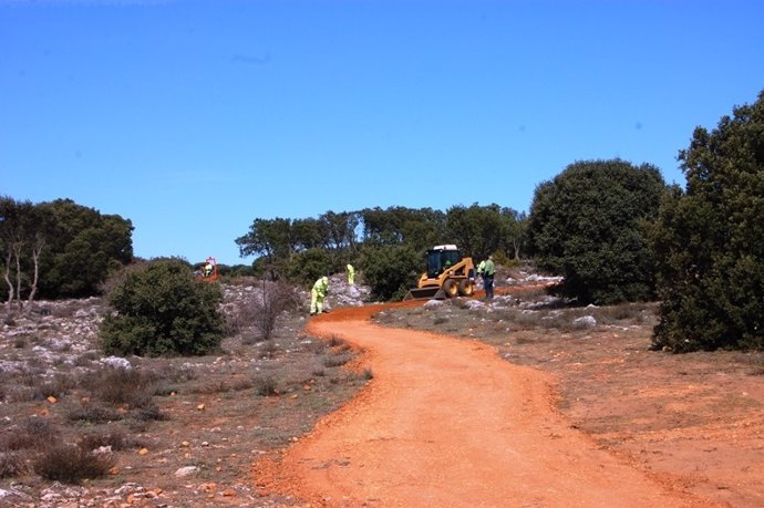 Aparcamiento en los campamentos romanos de Renieblas