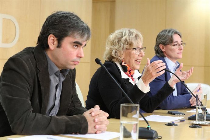 Jorge García Castaño, Manuela Carmena y Marta Higueras