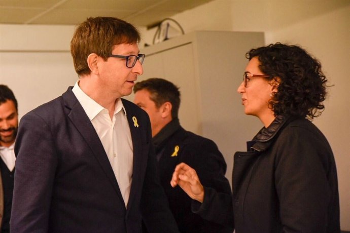 C.Mundó (ERC) al costat de M.Rovira (Arxiu)