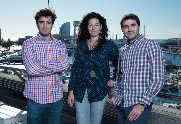 Fundadors de MyPoppins Aleix de Castellar, Marta Caparrós i Rubèn Vilar